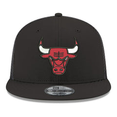 Chicago Bulls Core Logo Meshback 9FIFTY Snapback Hat - Black shop