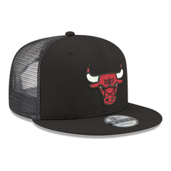 Chicago Bulls Core Logo Meshback 9FIFTY Snapback Hat - Black shop