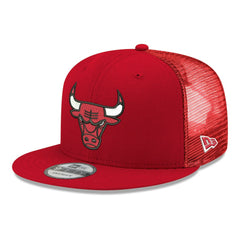 Chicago Bulls Core Logo Meshback 9FIFTY Snapback Hat - Red cheap