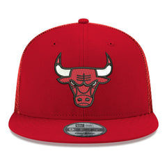 Chicago Bulls Core Logo Meshback 9FIFTY Snapback Hat - Red cheap
