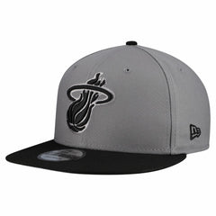Miami Heat Core Logo Storm Gray Two-Tone 9FIFTY Snapback Hat - Gray sale