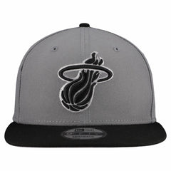 Miami Heat Core Logo Storm Gray Two-Tone 9FIFTY Snapback Hat - Gray sale