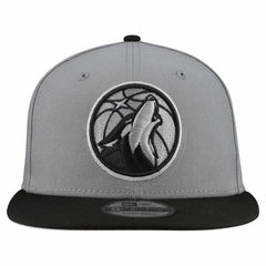 Minnesota Timberwolves Core Logo Storm Gray Two-Tone 9FIFTY Snapback Hat - Gray sale