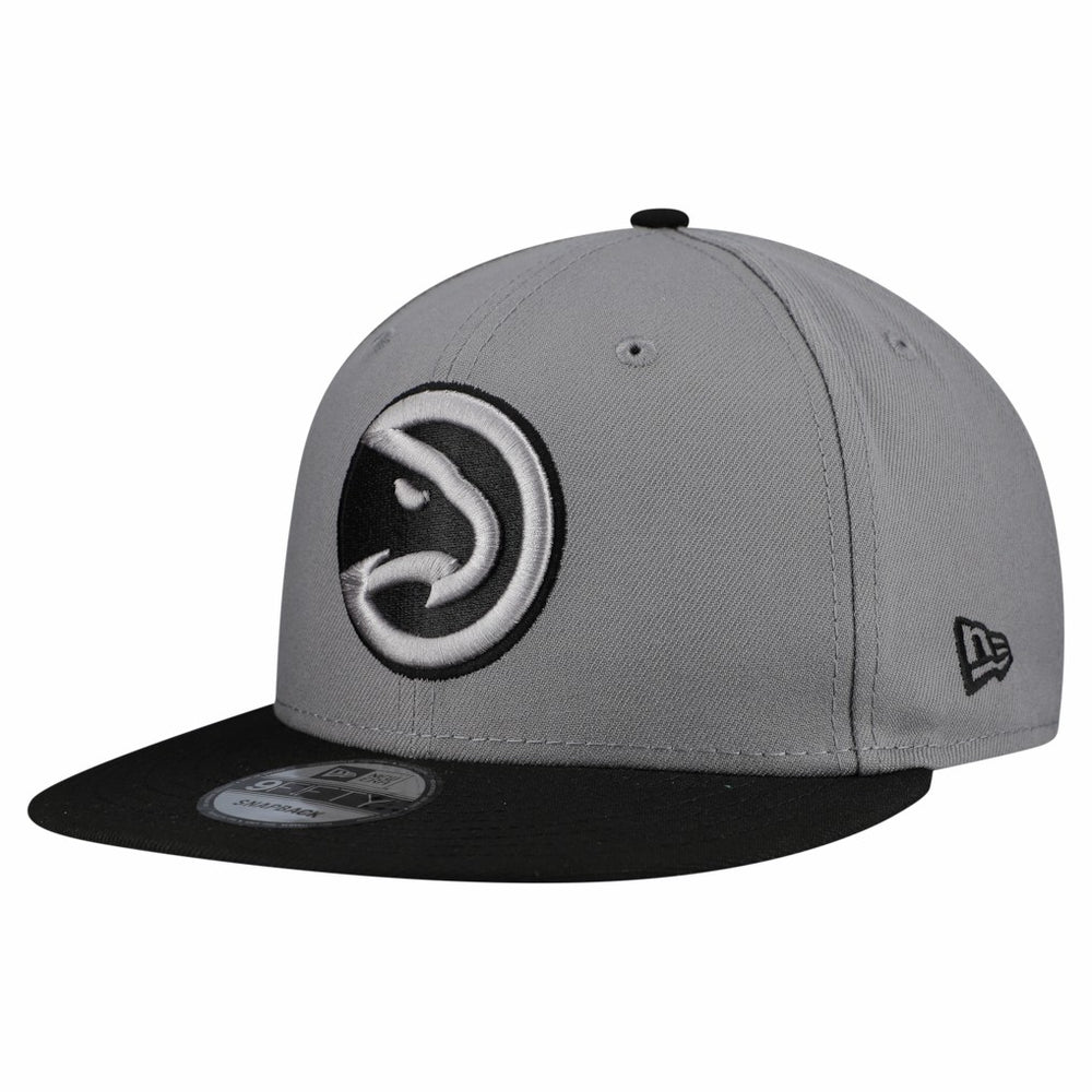 Atlanta Hawks Core Logo Storm Gray Two-Tone 9FIFTY Snapback Hat - Gray on sale