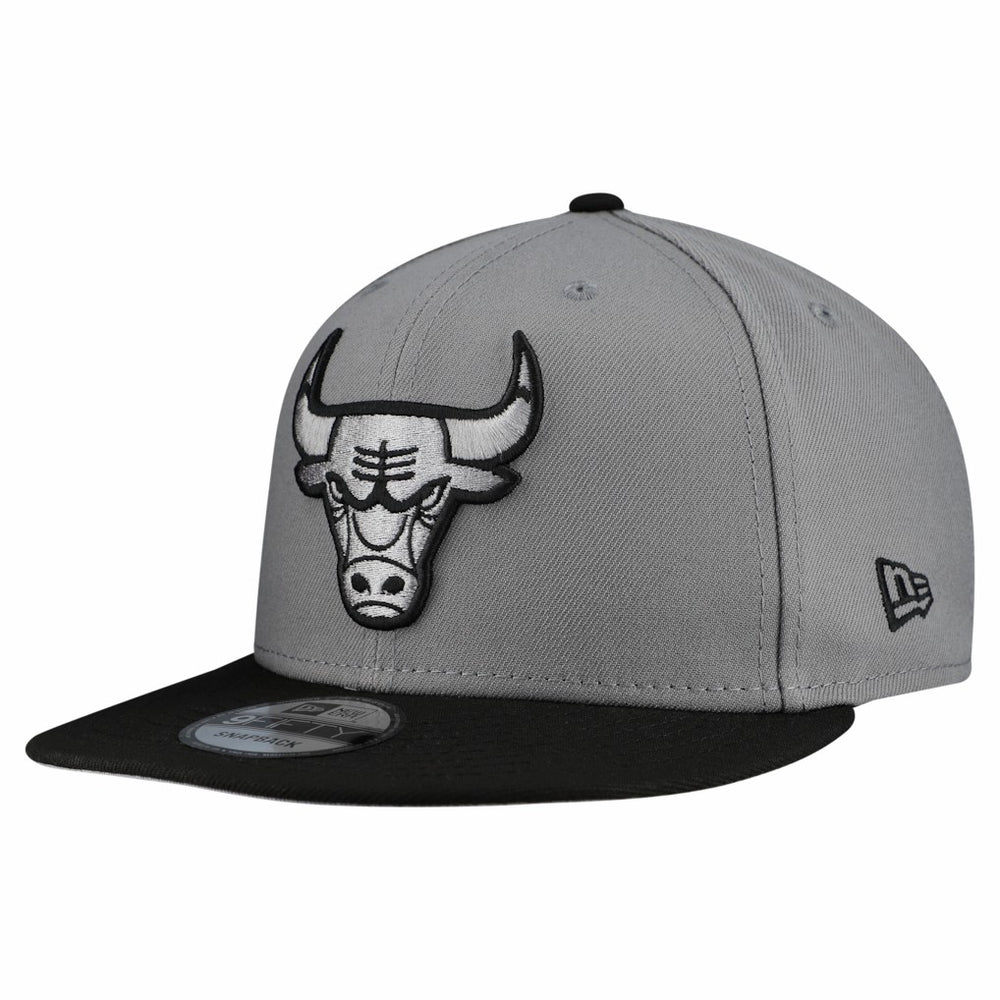 Chicago Bulls Core Logo Storm Gray Two-Tone 9FIFTY Snapback Hat - Gray on sale