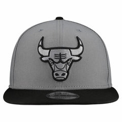 Chicago Bulls Core Logo Storm Gray Two-Tone 9FIFTY Snapback Hat - Gray on sale