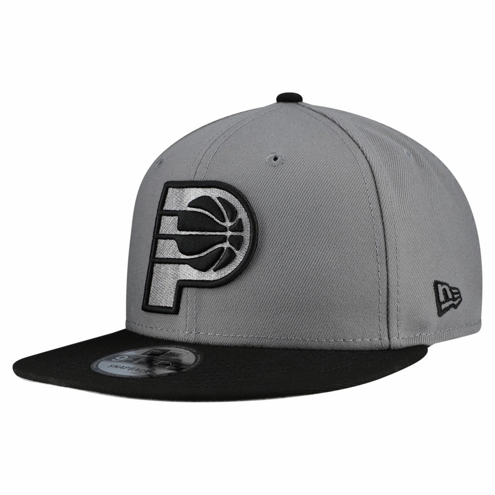 Indiana Pacers Core Logo Storm Gray Two-Tone 9FIFTY Snapback Hat - Gray outlet