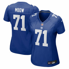 Marcus Mbow New York Giants Women's Team Game Jersey - Royal sale