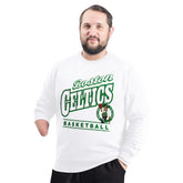 Boston Celtics G-III Sports by Carl Banks Adaptive Headliner Fleece Crewneck Sweatshirt - White online
