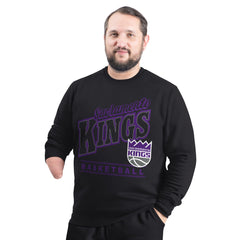 Sacramento Kings G-III Sports by Carl Banks Adaptive Headliner Fleece Crewneck Sweatshirt - Black shop
