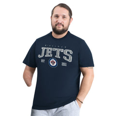 Winnipeg Jets G-III Sports by Carl Banks Adaptive Classic Team Graphic T-Shirt - Navy T-shirts