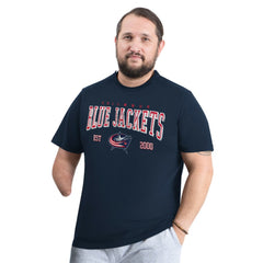 Columbus Blue Jackets G-III Sports by Carl Banks Adaptive Classic Team Graphic T-Shirt - Navy T-shirts