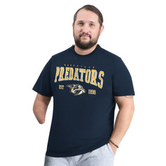 Nashville Predators G-III Sports by Carl Banks Adaptive Classic Team Graphic T-Shirt - Navy T-shirts