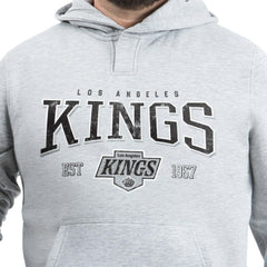 Los Angeles Kings G-III Sports by Carl Banks Adaptive Classic Team Spirit Fleece Hoodie - Gray Hoodies