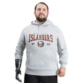 New York Islanders G-III Sports by Carl Banks Adaptive Classic Team Spirit Fleece Hoodie - Gray Hoodies