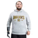 Boston Bruins G-III Sports by Carl Banks Adaptive Classic Team Spirit Fleece Hoodie - Gray Hoodies