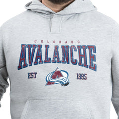 Colorado Avalanche G-III Sports by Carl Banks Adaptive Classic Team Spirit Fleece Hoodie - Gray Hoodies