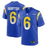 Nick Hampton Los Angeles Rams Team Game Jersey - Royal outlet