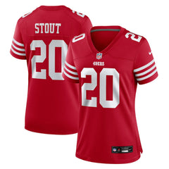Upton Stout San Francisco 49ers Women's Team Game Jersey - Scarlet cheap
