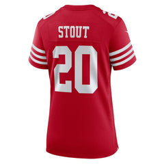 Upton Stout San Francisco 49ers Women's Team Game Jersey - Scarlet cheap
