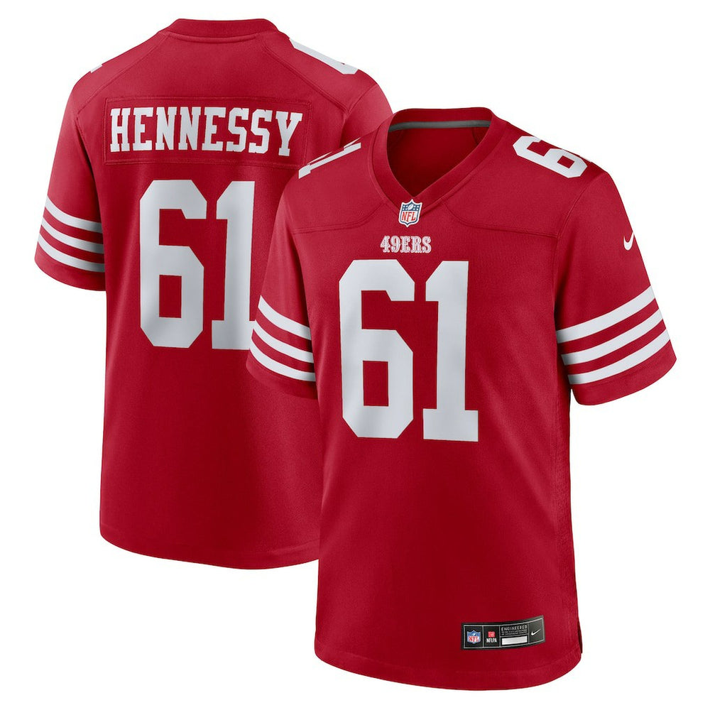 Matt Hennessy San Francisco 49ers Team Game Jersey - Scarlet outlet