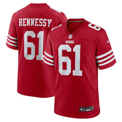 Matt Hennessy San Francisco 49ers Team Game Jersey - Scarlet outlet