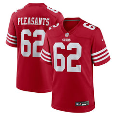 Austen Pleasants San Francisco 49ers Team Game Jersey - Scarlet on sale