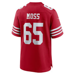 Drew Moss San Francisco 49ers Team Game Jersey - Scarlet online
