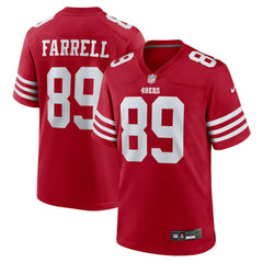 Luke Farrell San Francisco 49ers Team Game Jersey - Scarlet for sale