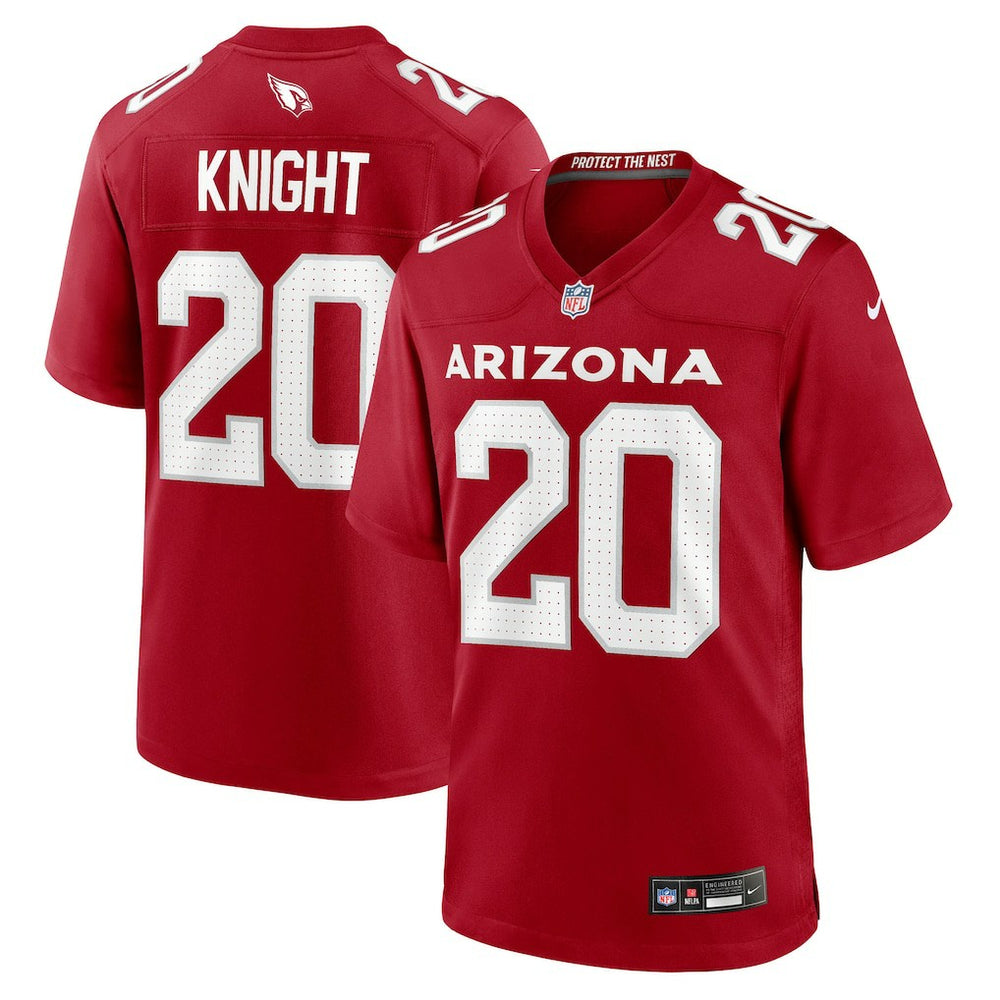 Zonovan Knight Arizona Cardinals Team Game Jersey - Cardinal on sale