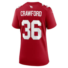 Kitan Crawford Arizona Cardinals Women's Team Game Jersey - Cardinal discount