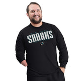 San Jose Sharks G-III Sports by Carl Banks Adaptive Mesh Effect Long Sleeve T-Shirt - Black T-shirts