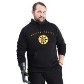 Boston Bruins G-III Sports by Carl Banks Adaptive Classic Team Arc Fleece Hoodie - Black Hoodies