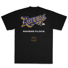 Baltimore Ravens Born x Raised Unisex Pro Script T-Shirt - Black on sale