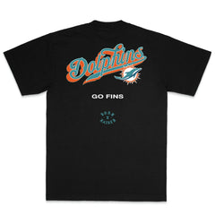 Miami Dolphins Born x Raised Unisex Pro Script T-Shirt - Black cheap