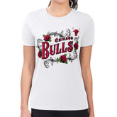 Chicago Bulls G-III 4Her by Carl Banks Women's Super-Slim Fit Lightweight Roses Crew Neck T-Shirt sale - White shop