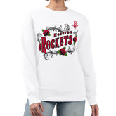 Houston Rockets G-III 4Her by Carl Banks Women's Roses Fleece Tri-Blend Sweatshirt sale - White cheap