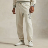 Yankees Polo Ralph Lauren Vintage Fleece Sweatpants Cream