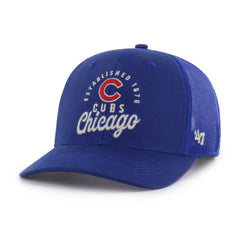 Chicago Cubs Pitstop Trucker Adjustable Hat Royal