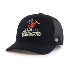Baltimore Orioles Pitstop Trucker Adjustable Hat Black
