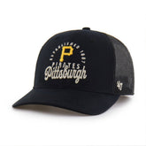 Pittsburgh Pirates Pitstop Trucker Adjustable Hat Black