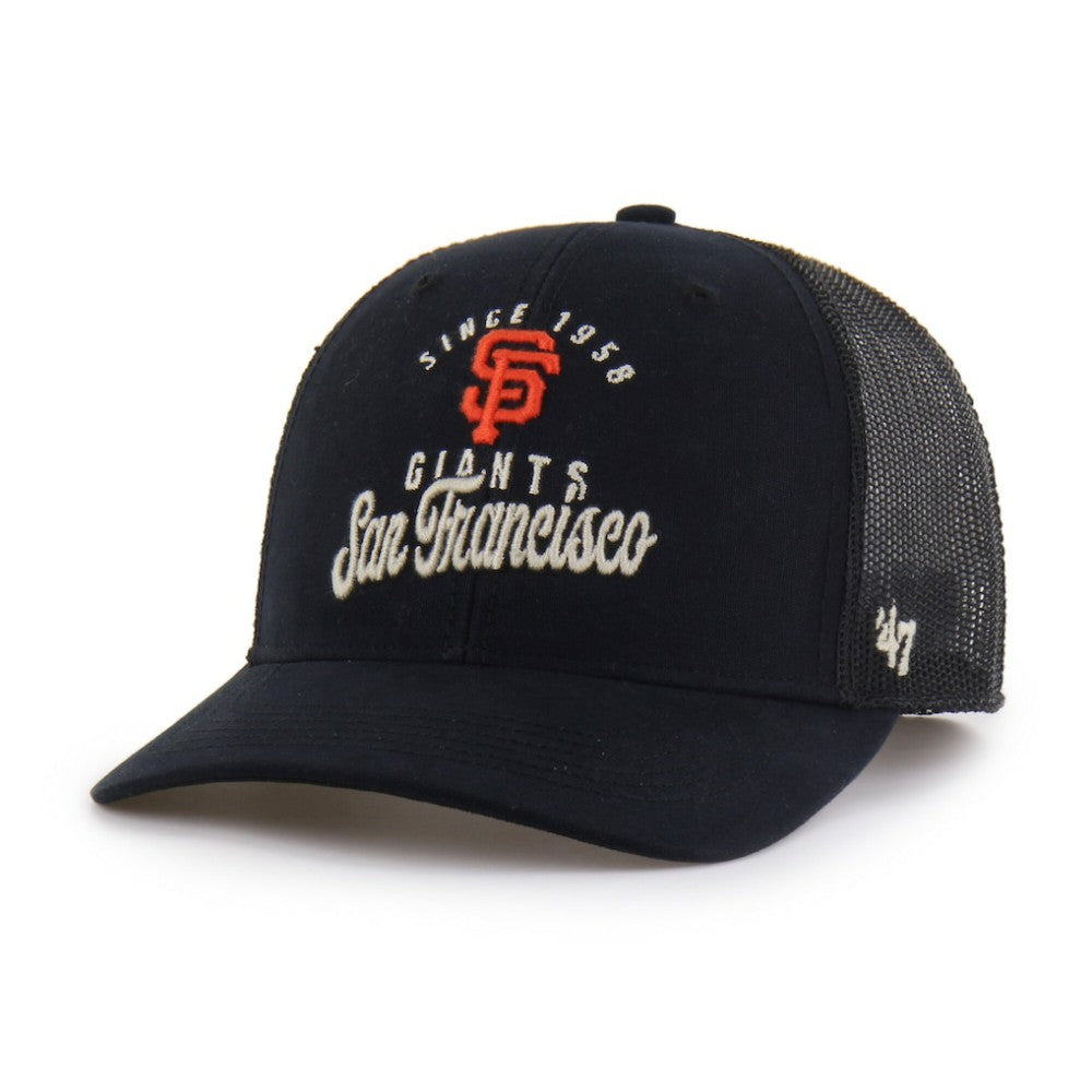 San Francisco Giants Pitstop Trucker Adjustable Hat Black