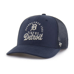 Detroit Tigers Pitstop Trucker Adjustable Hat Navy
