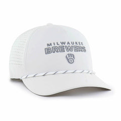 Milwaukee Brewers Forward Vault Hitch Adjustable Hat White