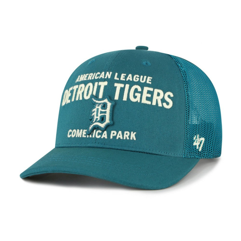 Detroit Tigers Contemporary Hitch Adjustable Trucker Hat Teal