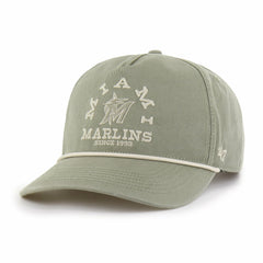 Miami Marlins Canyon Ranchero Hitch Adjustable Hat Olive