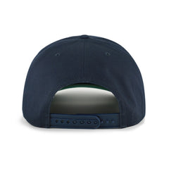 Chicago Cubs Cooperstown Break Wood Suede Hitch Adjustable Hat Navy/Brown