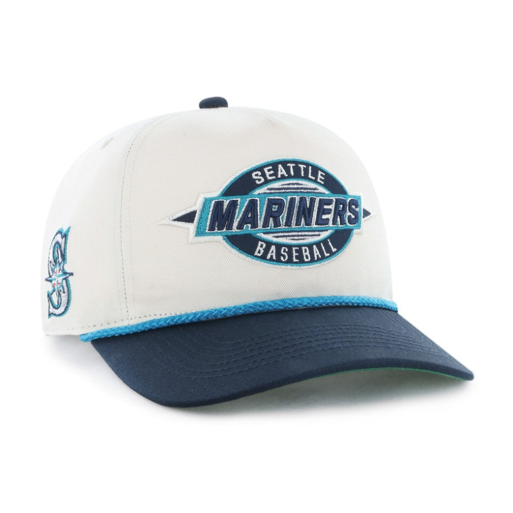 Seattle Mariners Frame Out Hitch Adjustable Hat Natural/Navy
