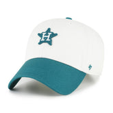Houston Astros Contemporary Tonal Clean Up Adjustable Hat White/Teal