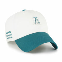 Los Angeles Angels Contemporary Tonal Clean Up Adjustable Hat White/Teal
